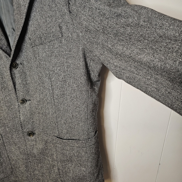 Vintage Daniel Cremiux Wool 3 Button Gray Blazer, Large - Picture 4 of 9